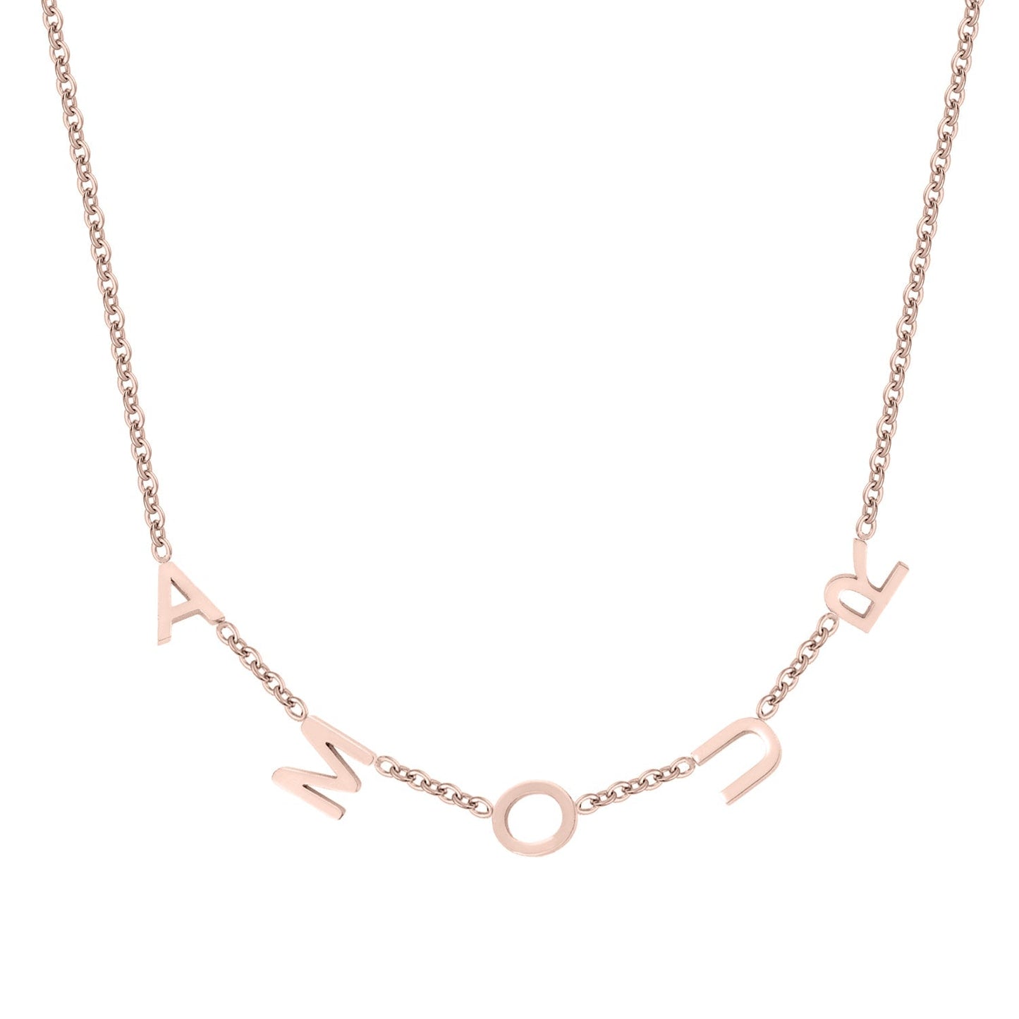 Sideways Initials Necklace