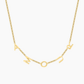 Sideways Initials Necklace