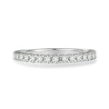 Round Cut Moissanite Half Eternity Band