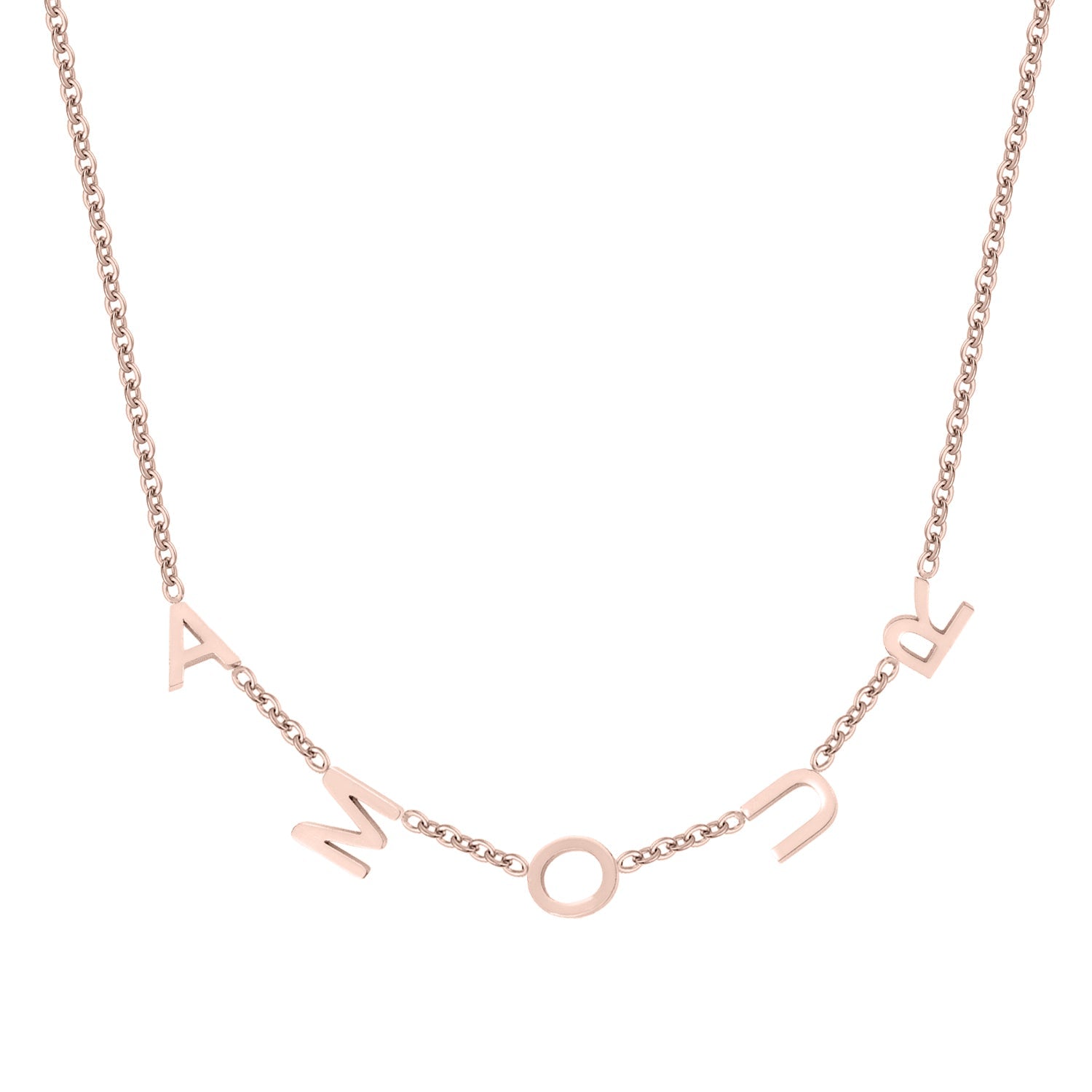 Sideways Initials Necklace