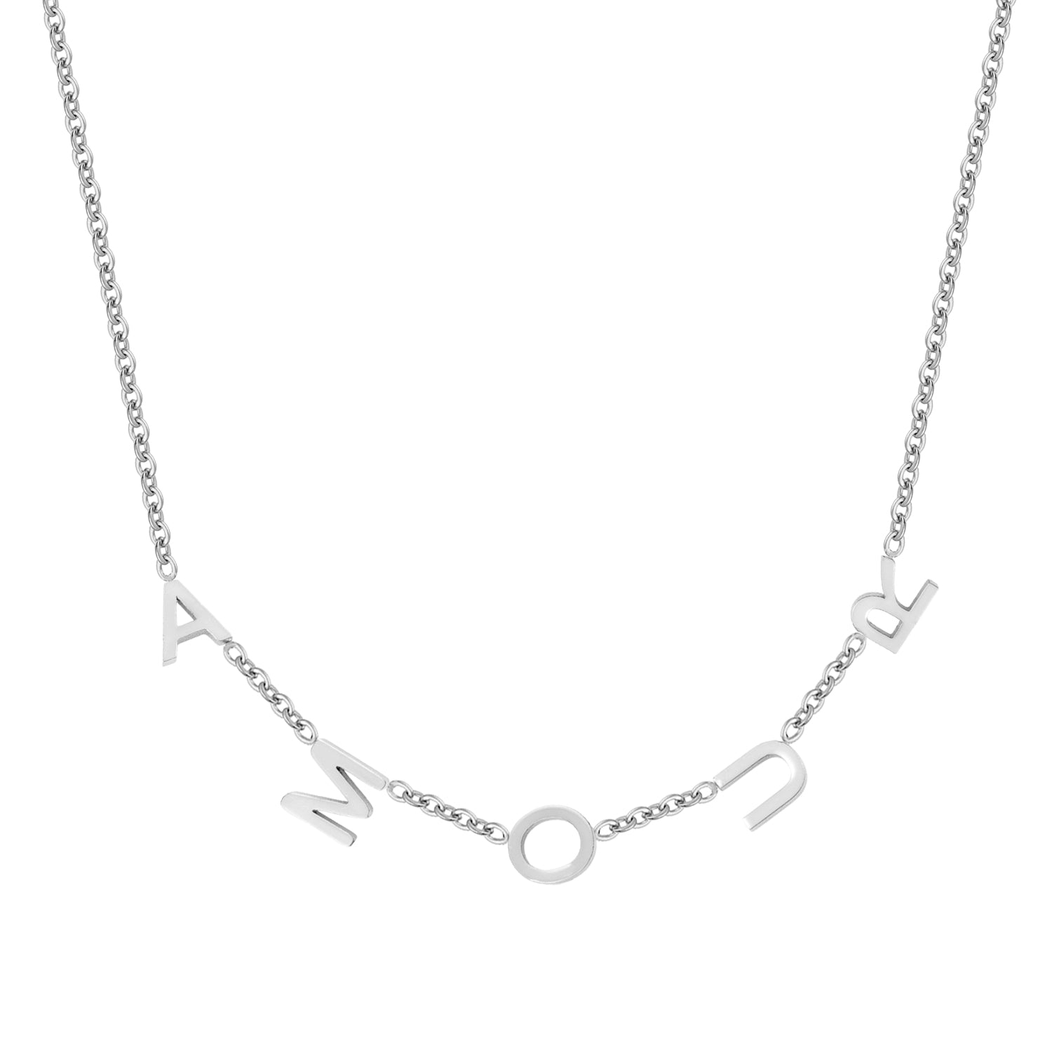 Sideways Initials Necklace