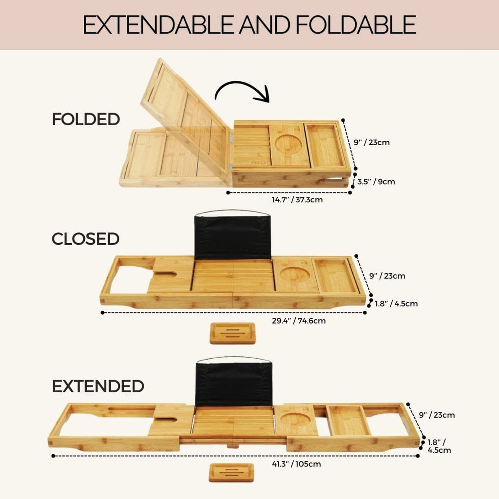 Full Body Bath Pillow and Bathtub Tray Caddy