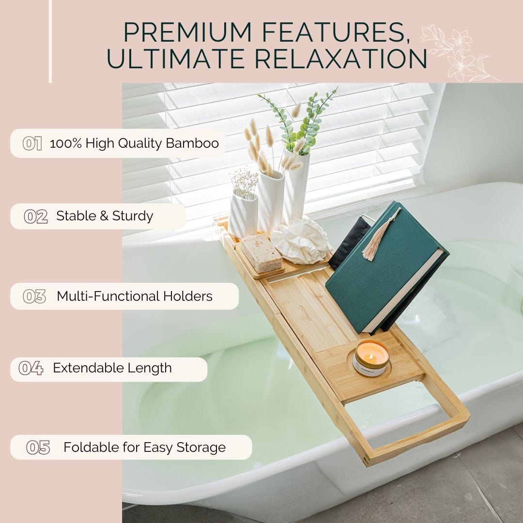 Full Body Bath Pillow and Bathtub Tray Caddy